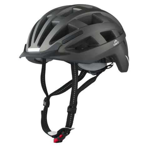 Crivit Dámská / Pánská cyklistická helma s koncovým světlem (antracitová)
