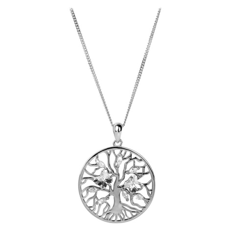 Preciosa Stříbrný náhrdelník s krystaly Tree of Life 6072 00 (řetízek, přívěsek)