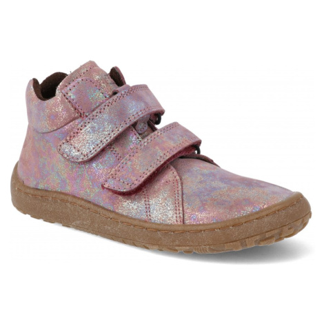 Barefoot kotníkové boty Froddo - Autumn růžové