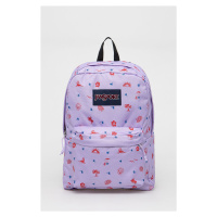 Batoh Jansport fialová barva, velký, vzorovaný