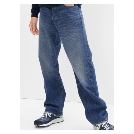 Tmavě modré pánské široké džíny GAP