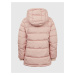 Růžová dívčí zimní bunda s kapucí GAP