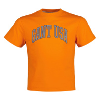 TRIČKO GANT RELAXED GANT USA SS T-SHIRT oranžová