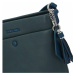 Praktická dámská koženková kabelka Saša, modrá