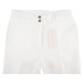 Lněné bílé kalhoty Cristina Gavioli