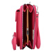 Módní dámská koženková taštička na doklady a mobilní telefon Simon, výrazná růžová