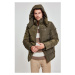 Pánská zimní bunda Urban Classics Hooded Puffer Jacket - olivová