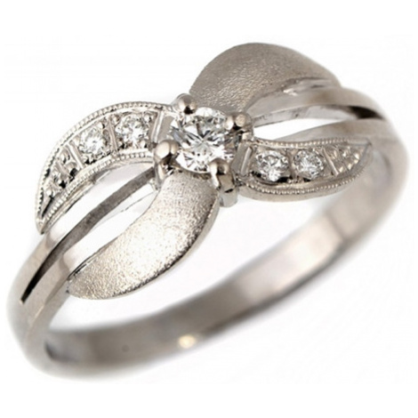 Zlatý prsten s diamanty bp0044 + DÁREK ZDARMA