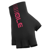ALÉ Cyklistické rukavice krátkoprsté - SUNSELECT CRONO - růžová/černá