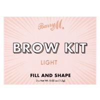 Barry M Fill And Shape Brow Kit Light Obočí 1.2 g