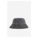 H & M - Bavlněný klobouk bucket - černá
