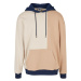 Oversized Color Block Hoody - softseagrass/unionbeige