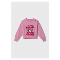 Dětská mikina Pinko Up růžová barva, s aplikací
