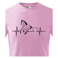 Dětské tričko pro milovníky koní - Tep a kůň
