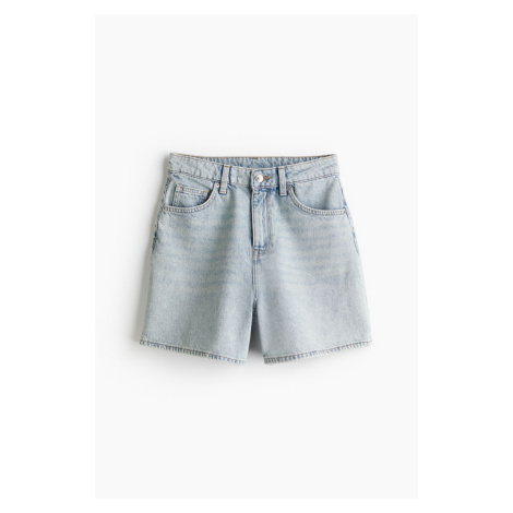 H & M - Mom High Denim shorts - modrá H&M