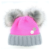 Voxx Ascona Dívčí zimní čepice BM000002887700101052 růžová/šedá UNI