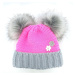 Voxx Ascona Dívčí zimní čepice BM000002887700101052 růžová/šedá UNI