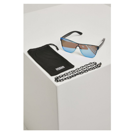 103 Chain Sunglasses - blk/blue Urban Classics