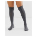 ASOS DESIGN over the knee socks-Grey