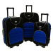 Rogal Modro-černý textilní kufr na kolečkách "Movement" - M (35l), L (65l), XL (100l)