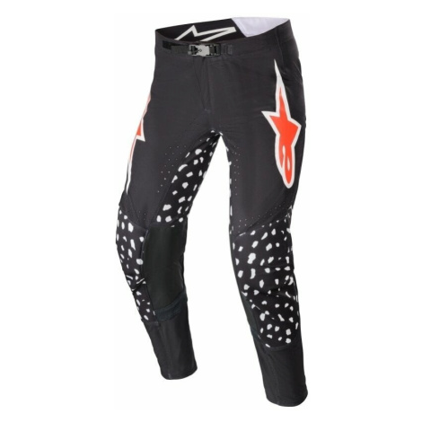 Alpinestars Supertech North Pants Black/Neon Red Motokrosové kalhoty