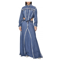 Šaty diesel de-suki-fs dress modrá