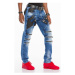 CIPO & BAXX kalhoty pánské CD461 L:34 slim fit jeans džíny