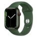 Apple Watch Series 7 45mm Cellular Zelený hliník s listově zeleným sportovním řemínkem
