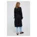 Kabát Calvin Klein dámský, černá barva, přechodný