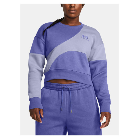 Mikina Under Armour Essential Fleece Crop Crew-PPL