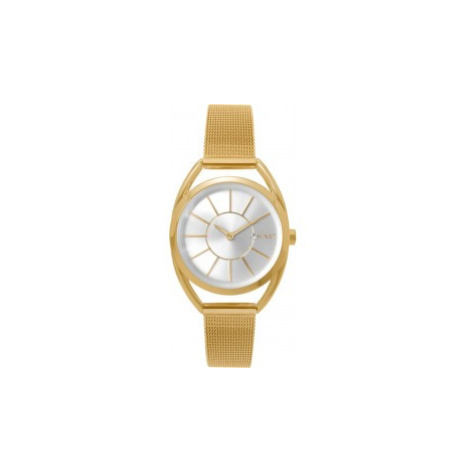 MINET MWL5016 Zlaté dámské hodinky ICON LIGHT GOLD MESH