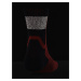 Červeno-černé unisex ponožky Under Armour UA ArmourDry Run Mid-Crew