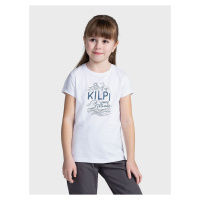 Bílé dětské tričko s potiskem Kilpi MALGA