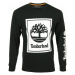 Timberland Stack Logo Tee LS Černá