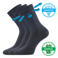 Lonka Drbambik Unisex ponožky s volným lemem - 3 páry BM000003618800101175 tmavě šedá