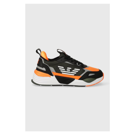 Dětské sneakers boty EA7 Emporio Armani oranžová barva