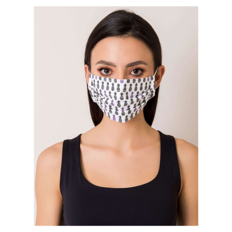 Bílá ochranná maska s ananasem Fashionhunters