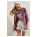 Bigdart 3900 Lilac Oversize Long Basic Shirt