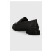 Kožené mokasíny Camper Pix dámské, černá barva, na plochém podpatku, K201627.001