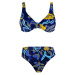Marbela dámské plavky bez výztuže tmavě modrá