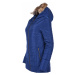 HI-TEC Lady Eva - dámská zimní bunda s kapucí a kožíškem Barva: Modrá