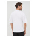 Bavlněné tričko Drykorn bílá barva, s potiskem