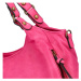 Praktická dámská koženková kabelka přes rameno Amaro, fuchsiová
