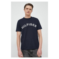 Bavlněné tričko Tommy Hilfiger tmavomodrá barva