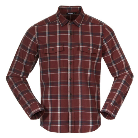 Flanelová košile Tovdal Bergans® – Amarone Red / Dark Shadow Grey Check