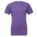Canvas Unisex tričko CV3413 Purple Triblend -Heather