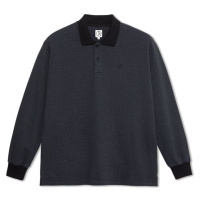 TRIKO POLAR Polo Houndstooth L/S - černá