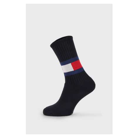 Vysoké modré ponožky Flag 43-46 Tommy Hilfiger