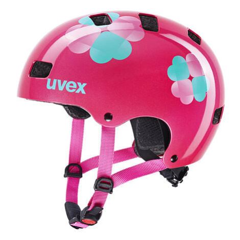 Dětská cyklistická helma Uvex Kid 3 Pink Flower