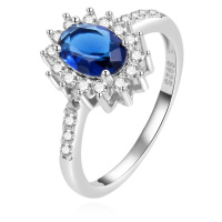 Beneto Stříbrný zásnubní prsten á la vévodkyně Kate AGG267